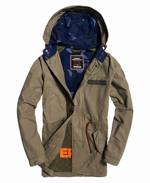 Superdry Aviator Rookie Parka Férfi Kabát Khaki | HOISF3674